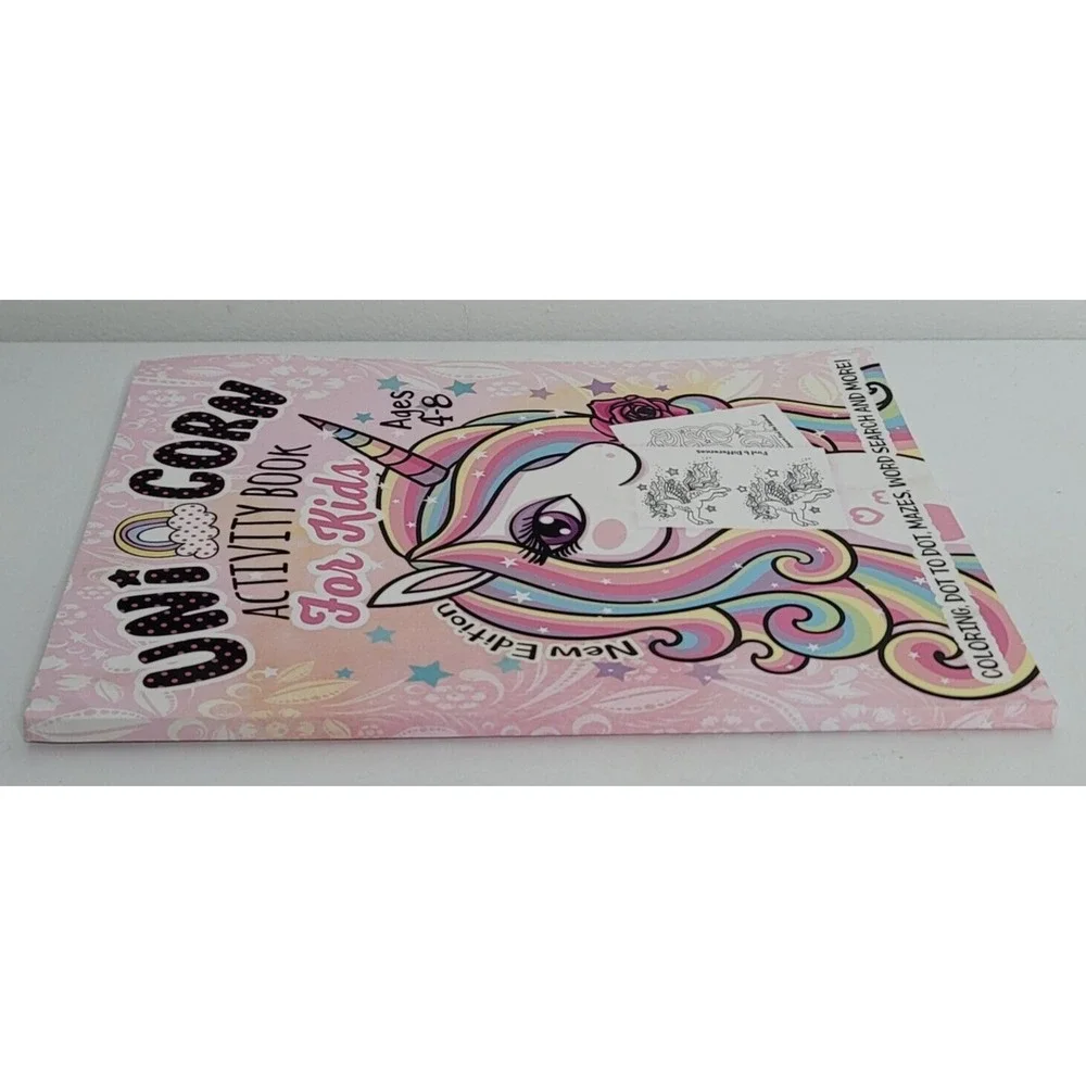 Unicorn Activity Book for Kids NEW Ages‎ 4-8 Fantasy Girl Fun Activity Coloring